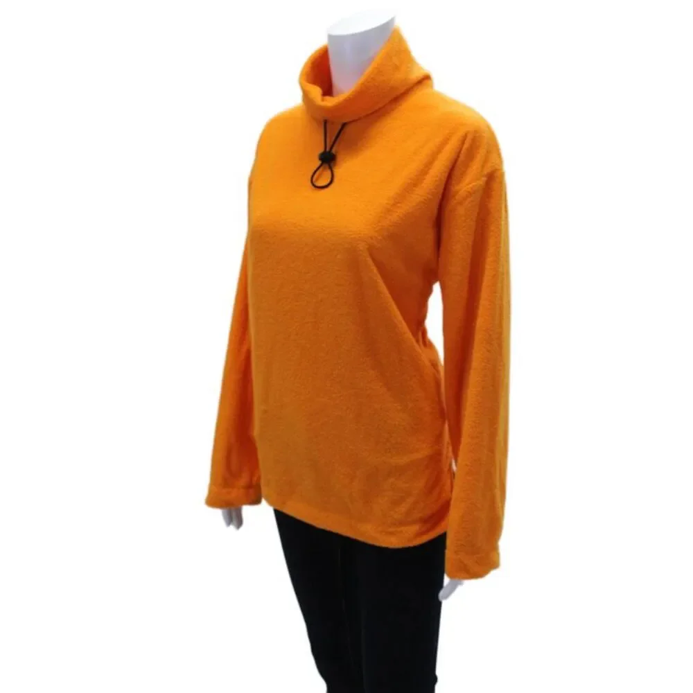 Urban Outfitters Womens Textured Long Sleeve High Neck Sweater Orange Size XS